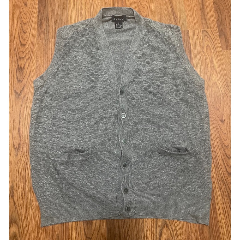 Paul Fredrick Sweater Vest Mens Small Cashmere Blend Made In Italy